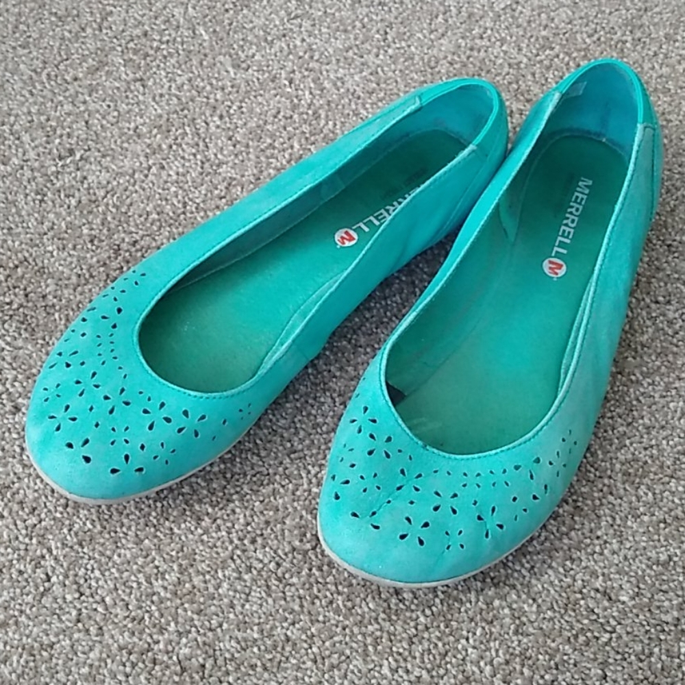 Merrell Ballet Flats most beautiful turquoise